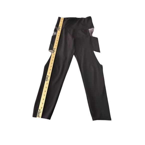 Gym Leggings High Waist Workout Pants with Tie Dye Side‎ Panels Athletic Wear - Picture 1 of 11